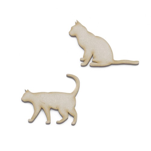 Cat shapes mdf - cat,