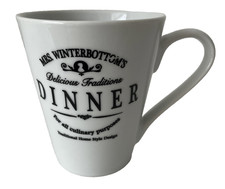 Mrs Winterbottom's Mug Delicious Traditions White Mug Cup Black Writing