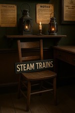 Steam Trains Sign train