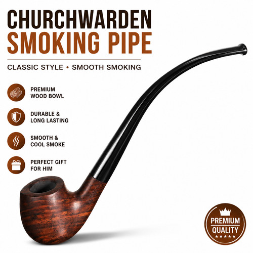Wooden churchwarden tobacco - wooden,