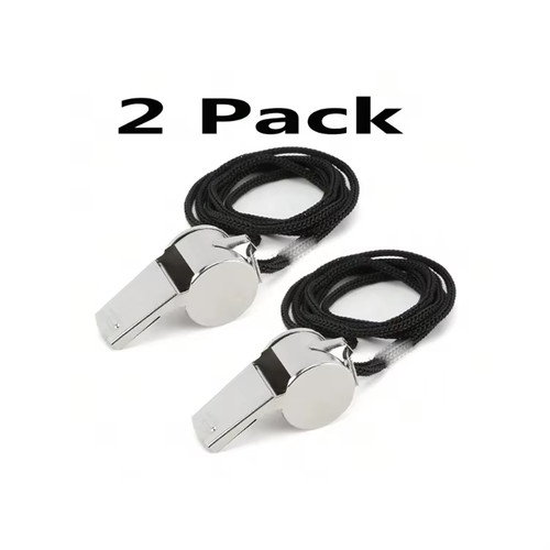 Metal referee whistle with - 2,