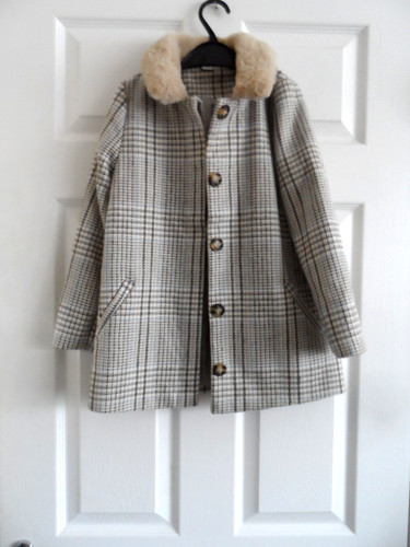 New girls smart check faux - smart,