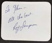 Roy Sampson (born 1944) SIGNED