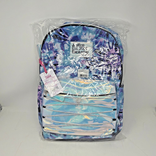 Justice backpack bookbag tie - justice,