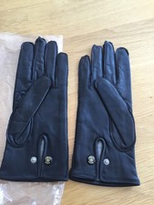 Black Leather Gloves Size 10 Made In England Police Issue 