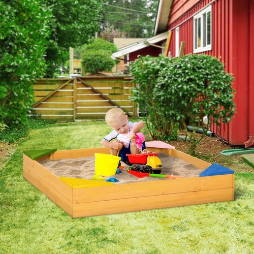 Kids wooden sandpit - kids,