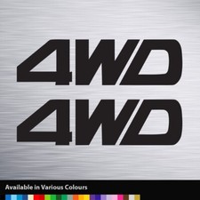 4WD  Vinyl Decal Sticker - Car