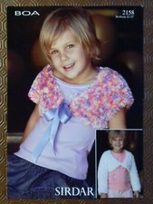 Knitting Pattern - Sirdar Girls Boleros, Boa, 2158 (201941)