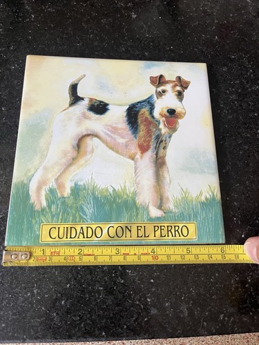 Ceramic tile with wire fox - wire,