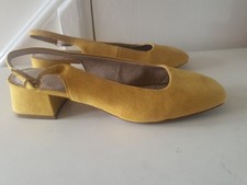 Next Size 5  Suede Leather Mustard Shoes