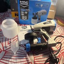 Mac Allister MPS400 400W Corded HVLP paint sprayer 240V Used Once . 381