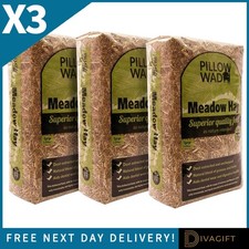 3 x PILLOW WAD MEADOW HAY