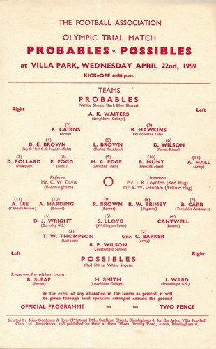 Olympic football 1960 rome - football,