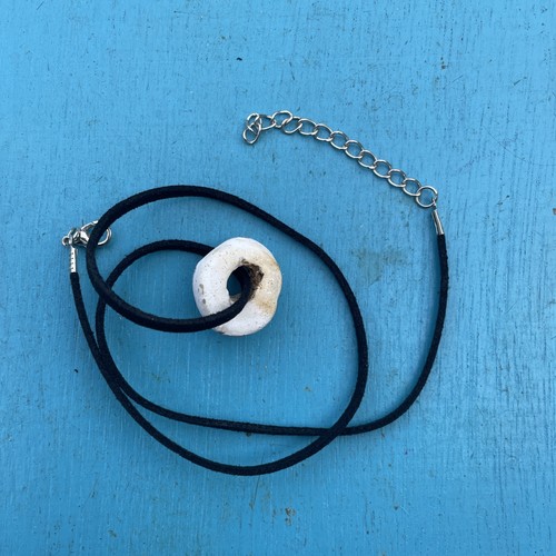 Natural hag stone pendant - ,