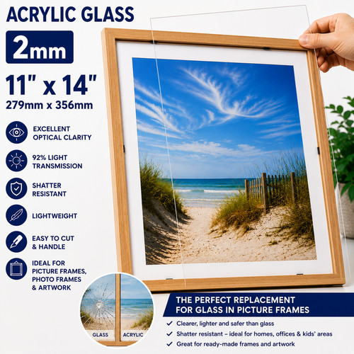 Clear acrylic flexi plexi - clear,