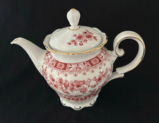 White & Red 1 cup Teapot -