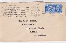 G.B. 1948 From H.J. Bradley Ltd Builders Merchants Solihull Stamps Cover Rf33324