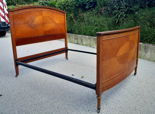 Antique inlaid mahogany - inlaid,