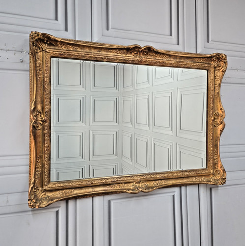 Vintage gilt wall mirror - gilt,