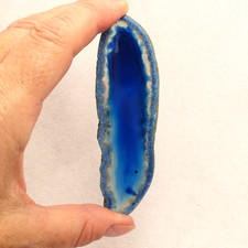 Dark Blue and Clear Agate