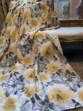 BEAUTIFUL PAIR ASHLEY WILDE FLORAL LINED CURTAINS...72in DROP by 66in WIDE each