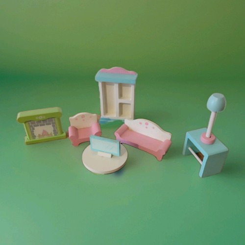Wooden dolls house furnitur - wooden,