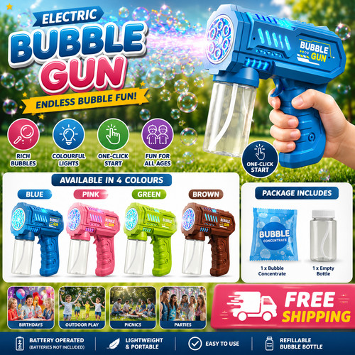 Handheld light bubble machine - light,