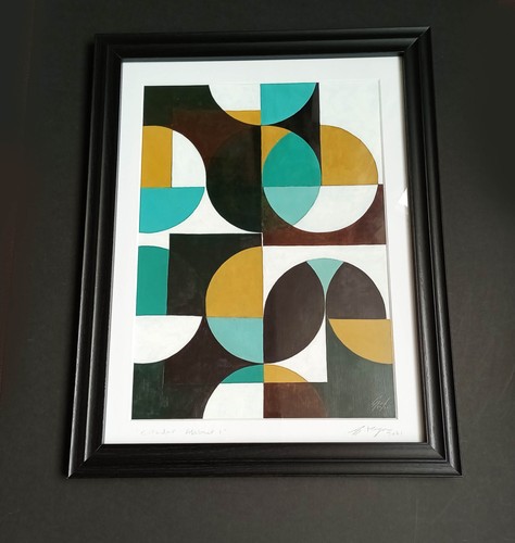 Original black teal ochre - original, mid