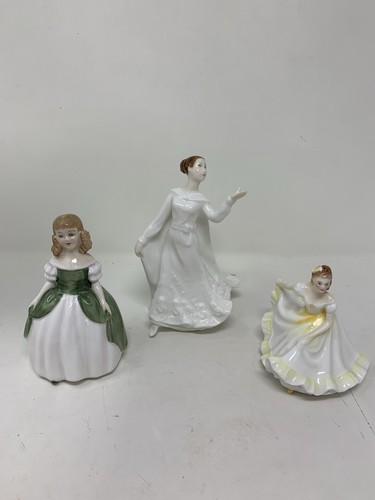 Royal doulton figurines - 3x,