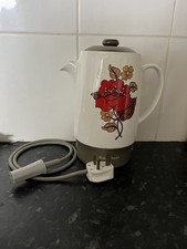 Vintage Russell Hobbs electric Coffee Pot Percolator /Wedgewood/70's