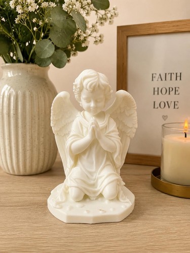 Printed praying angel - printed,