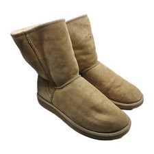 UGG Classic Short 5825 Boots Womens UK 7 Chestnut Suede Sheepskin Lined Winter 