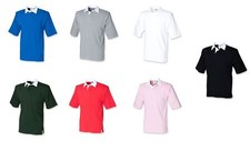 Front Row Short Sleeve Cotton Rugby Shirt Small - 2XL   FR003