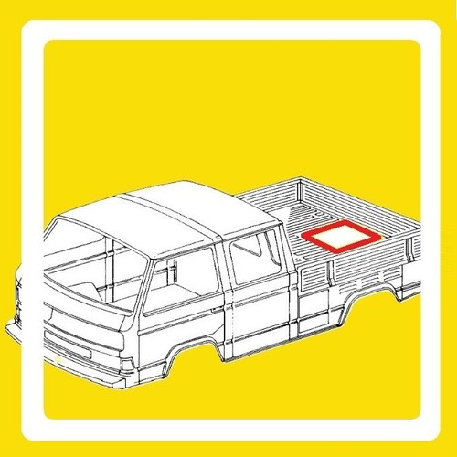 Bus doka flatbed engine - t3,