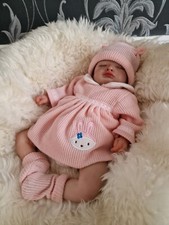 Beautiful Reborn Baby Girl 4lb 14oz Rooted Mohair
