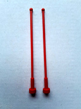 LEGO ANTENNA WHIPS 2569 RED X 2