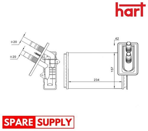 Heat exchanger interior - exchanger,,