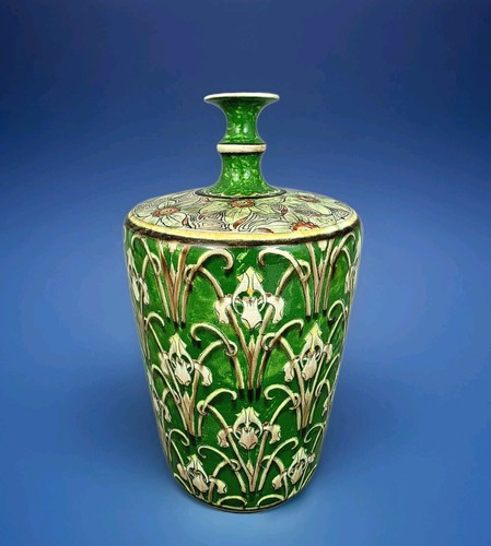 A1508 art nouveau vase - nouveau, royal