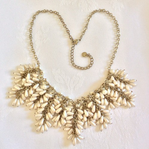 Vintage cream faux pearl - faux,