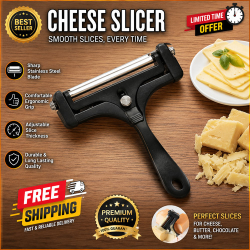 Cheese slicer with - cheese, wire