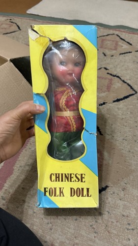 Vintage chinese folk doll - folk,