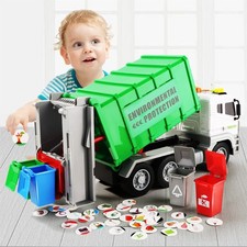 Garbage truck toy with - garbage,