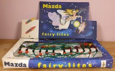 Set Vintage Mazda Fairy-Lite Christmas Fairy Lights Original Box 1960s