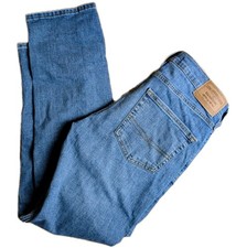 LEVI'S Levi Strauss Signature Blue Denim Jeans Straight Leg Zip - Mens W30 L30