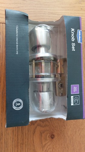Wickes knob set satin nickel - knob,