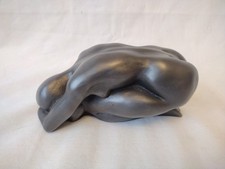 RON LYON 13CM SCULPTURE, FEMALE NUDE FIGURE Bronze Resin? Heavy