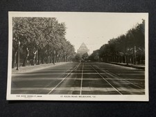 St Kilda Road Melbourne Victoria Australia Real Photo Postcard P66