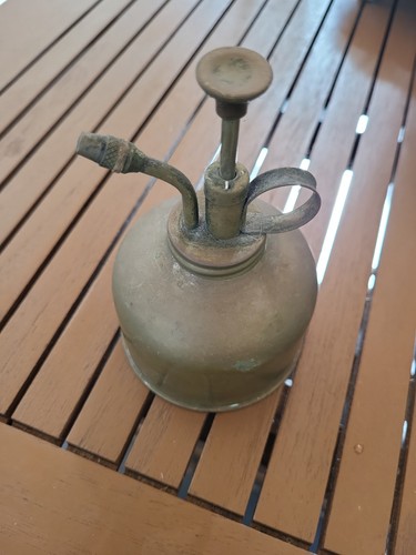 Vintage brass plant mister - plant, no