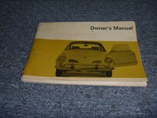 1969 Volkswagen VW Karmann Ghia 2D Coupe Owner Operator Manual User Guide xz