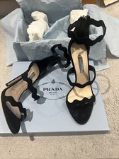 GENUINE PRADA CALZATURE DONNA HEELS BLACK EU 38